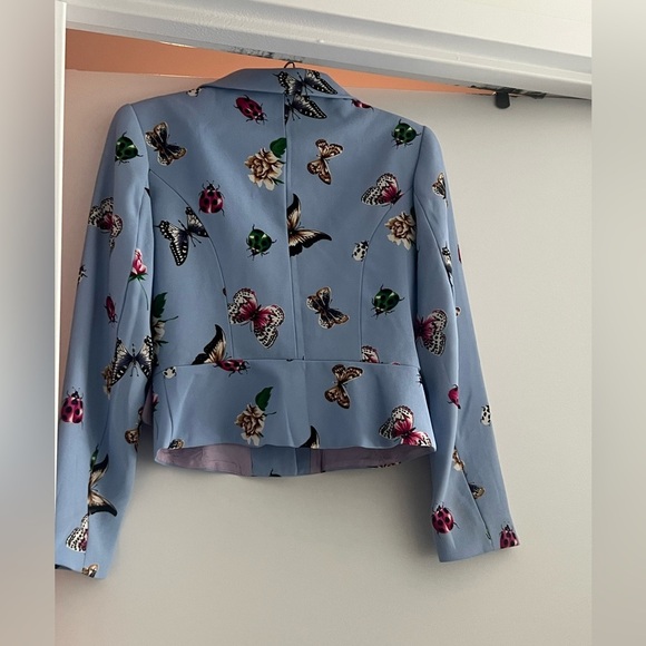 Visage Royal Vintage Butterfly Ladybug Insect Beetle Floral Blazer | Size 4 - Picture 5 of 5